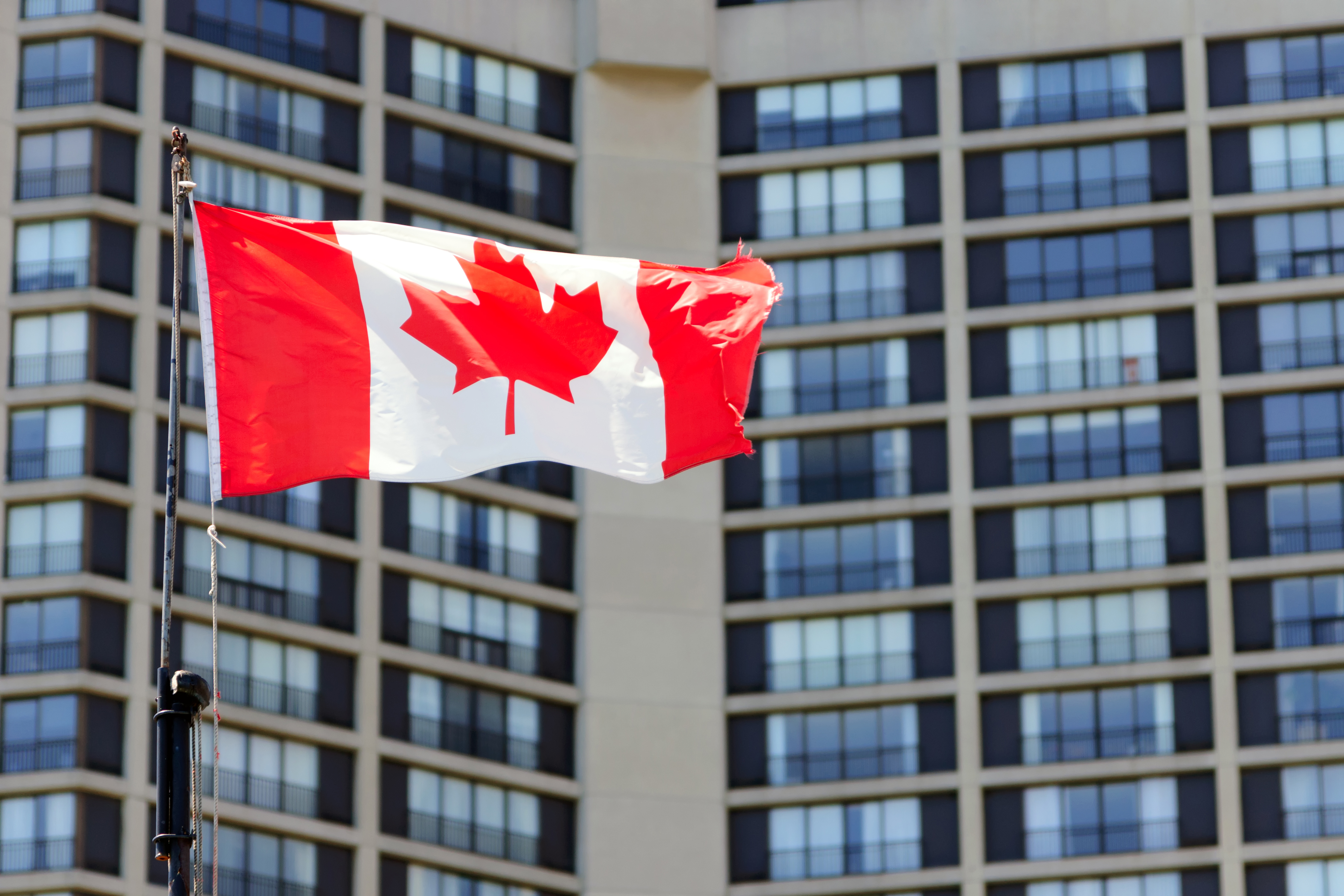 Canadian flag, a country that approves immigration to Canada with the Manitoba Immigration Program